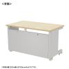 eデスク セミーオーダーデスク 特注 オフィスデスク パソコンデスク 薄い木目 幅120cm 奥行65cm 高さ70cm【受注生産品】