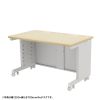 eデスク セミーオーダーデスク 特注 オフィスデスク パソコンデスク 薄い木目 幅120cm 奥行65cm 高さ70cm【受注生産品】