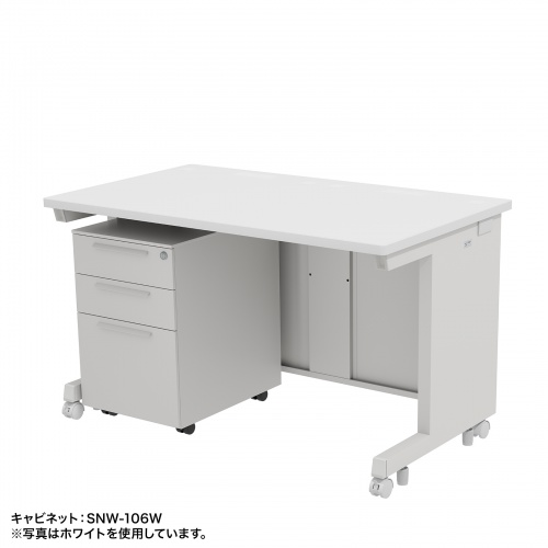 オフィスデスク（eデスク・パソコンデスク・ブラック・幅120cm・奥行70cm・高さ70cm）ED-SK12070BK サンワサプライ