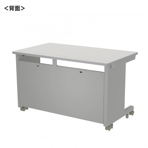 eデスク セミーオーダーデスク 特注 オフィスデスク パソコンデスク グレー 幅120cm 奥行70cm 高さ72cm【受注生産品】