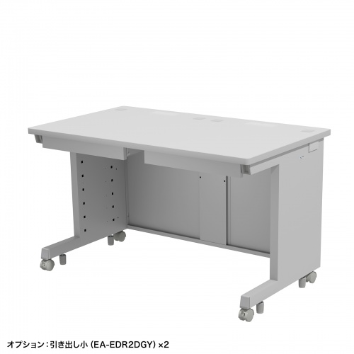 オフィスデスク（eデスク・パソコンデスク・グレー・幅120cm・奥行70cm・高さ70cm）ED-SK12070GY サンワサプライ