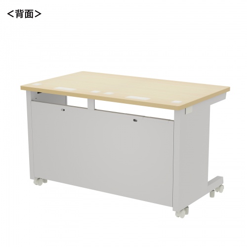 eデスク セミーオーダーデスク 特注 オフィスデスク パソコンデスク 薄い木目 幅120cm 奥行70cm 高さ72cm【受注生産品】