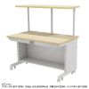 eデスク セミーオーダーデスク 特注 オフィスデスク パソコンデスク 薄い木目 幅120cm 奥行70cm 高さ70cm【受注生産品】