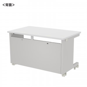 【幅120cm】耐荷重180kgの頑丈なホワイトのオフィスデスク(事務机)｜eデスク