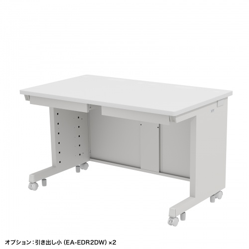 オフィスデスク（eデスク・パソコンデスク・ホワイト・幅120cm・奥行70cm・高さ70cm）ED-SK12070W サンワサプライ