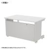 eデスク セミーオーダーデスク 特注 オフィスデスク パソコンデスク ホワイト 幅120cm 奥行75cm 高さ70cm【受注生産品】