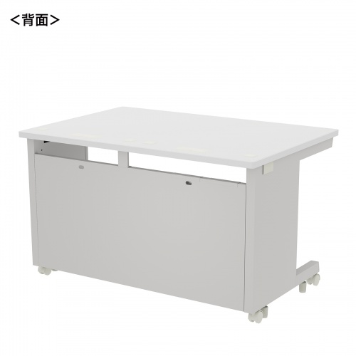 オフィスデスク（eデスク・パソコンデスク・ホワイト・幅120cm・奥行80cm・高さ70cm）ED-SK12080W サンワサプライ