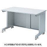 バックパネルがシングルのeデスク（Sタイプ）W1250×D750×H700mm ED-SK12575 サンワサプライ