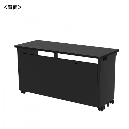 eデスク セミーオーダーデスク 特注 オフィスデスク パソコンデスク ブラック 幅130cm 奥行50cm 高さ70cm【受注生産品】