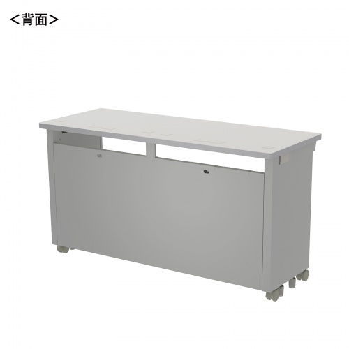 eデスク セミーオーダーデスク 特注 オフィスデスク パソコンデスク グレー 幅130cm 奥行50cm 高さ70cm【受注生産品】