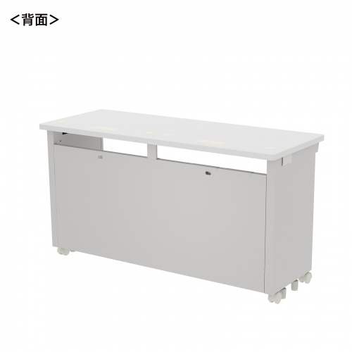 eデスク セミーオーダーデスク 特注 オフィスデスク パソコンデスク ホワイト 幅130cm 奥行50cm 高さ70cm【受注生産品】