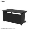 eデスク セミーオーダーデスク 特注 オフィスデスク パソコンデスク ブラック 幅130cm 奥行60cm 高さ70cm【受注生産品】