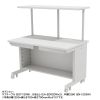 eデスク セミーオーダーデスク 特注 オフィスデスク パソコンデスク ホワイト 幅135cm 奥行50cm 高さ70cm【受注生産品】