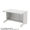 eデスク セミーオーダーデスク 特注 オフィスデスク パソコンデスク ホワイト 幅135cm 奥行50cm 高さ70cm【受注生産品】