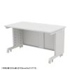 eデスク セミーオーダーデスク 特注 オフィスデスク パソコンデスク ホワイト 幅135cm 奥行65cm 高さ70cm【受注生産品】
