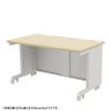 eデスク セミーオーダーデスク 特注 オフィスデスク パソコンデスク 薄い木目 幅135cm 奥行80cm 高さ70cm【受注生産品】
