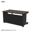 eデスク セミーオーダーデスク 特注 オフィスデスク パソコンデスク 濃い木目 幅135cm 奥行80cm 高さ70cm【受注生産品】