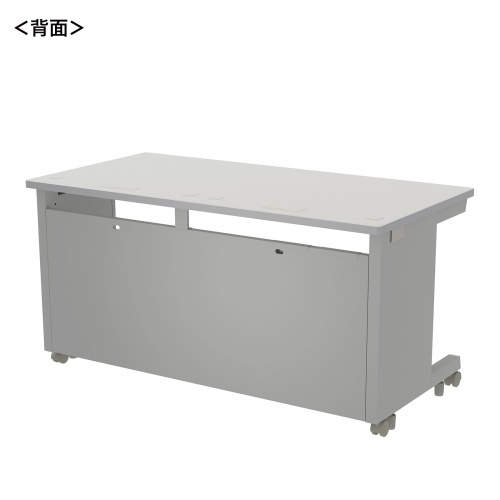 オフィスデスク（eデスク・パソコンデスク・グレー・幅140cm・奥行70cm・高さ70cm）ED-SK14070GY サンワサプライ