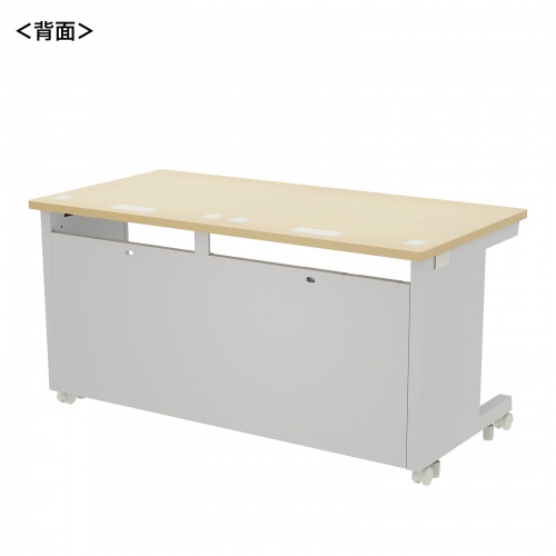 eデスク セミーオーダーデスク 特注 オフィスデスク パソコンデスク 薄い木目 幅140cm 奥行70cm 高さ70cm【受注生産品】