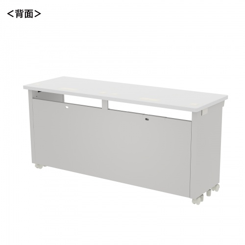 eデスク セミーオーダーデスク 特注 オフィスデスク パソコンデスク ホワイト 幅150cm 奥行50cm 高さ70cm【受注生産品】
