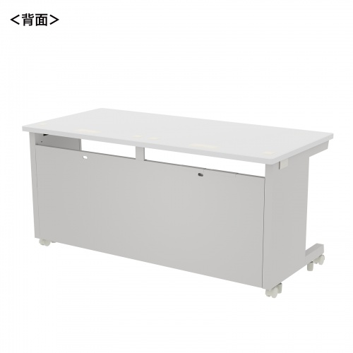 eデスク セミーオーダーデスク 特注 オフィスデスク パソコンデスク ホワイト 幅150cm 奥行70cm 高さ70cm【受注生産品】