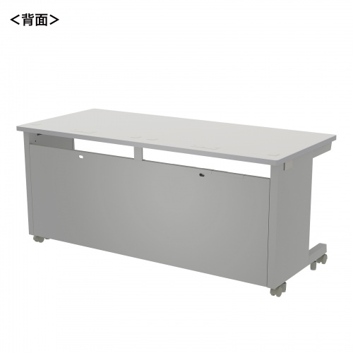 オフィスデスク（eデスク・パソコンデスク・グレー・幅160cm・奥行70cm・高さ70cm）ED-SK16070GY サンワサプライ