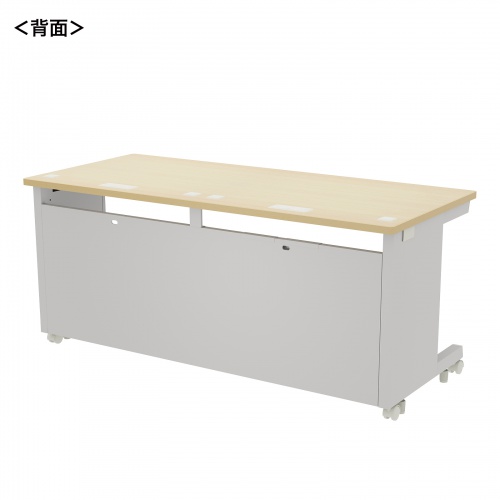 eデスク セミーオーダーデスク 特注 オフィスデスク パソコンデスク 薄い木目 幅160cm 奥行70cm 高さ70cm【受注生産品】