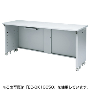 バックパネルがシングルのeデスク（Sタイプ）W1650×D500×H700mm ED-SK16550 サンワサプライ