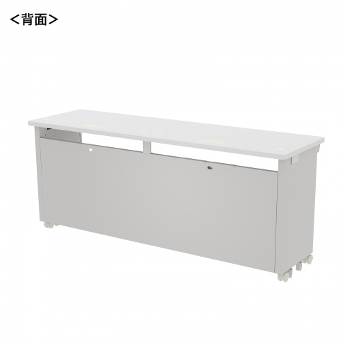 eデスク セミーオーダーデスク 特注 オフィスデスク パソコンデスク ホワイト 幅170cm 奥行50cm 高さ70cm【受注生産品】