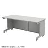 eデスク セミーオーダーデスク 特注 オフィスデスク パソコンデスク グレー 幅170cm 奥行80cm 高さ70cm【受注生産品】