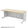 eデスク セミーオーダーデスク 特注 オフィスデスク パソコンデスク 薄い木目 幅180cm 奥行65cm 高さ70cm【受注生産品】
