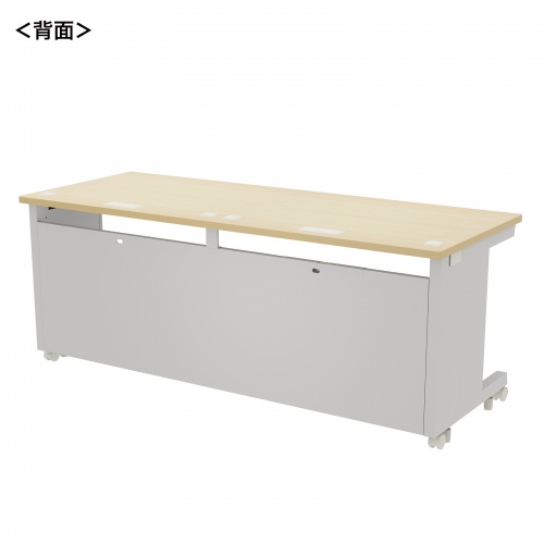 eデスク セミーオーダーデスク 特注 オフィスデスク パソコンデスク 薄い木目 幅180cm 奥行70cm 高さ70cm【受注生産品】