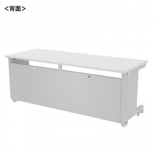 オフィスデスク（eデスク・パソコンデスク・ホワイト・幅180cm・奥行70cm・高さ70cm）ED-SK18070W サンワサプライ