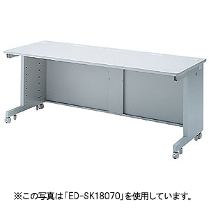 バックパネルがシングルのeデスク（Sタイプ）W1800×D800×H700mm ED-SK18080 サンワサプライ
