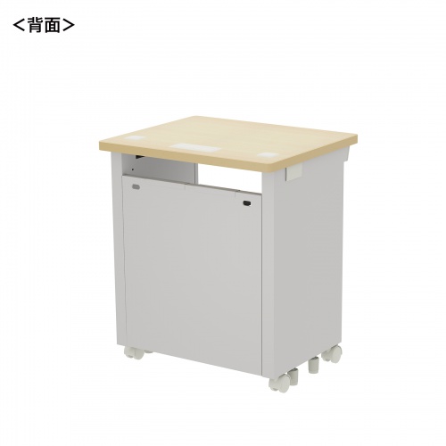 eデスク セミーオーダーデスク 特注 オフィスデスク パソコンデスク 薄い木目 幅60cm 奥行50cm 高さ70cm【受注生産品】