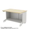 eデスク セミーオーダーデスク 特注 オフィスデスク パソコンデスク 薄い木目 幅60cm 奥行50cm 高さ70cm【受注生産品】