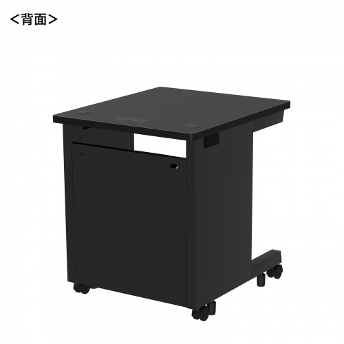eデスク セミーオーダーデスク 特注 オフィスデスク パソコンデスク ブラック 幅60cm 奥行70cm 高さ70cm【受注生産品】
