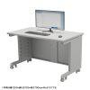 eデスク セミーオーダーデスク 特注 オフィスデスク パソコンデスク グレー 幅65cm 奥行75cm 高さ70cm【受注生産品】