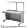 eデスク セミーオーダーデスク 特注 オフィスデスク パソコンデスク グレー 幅65cm 奥行75cm 高さ70cm【受注生産品】