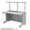 eデスク セミーオーダーデスク 特注 オフィスデスク パソコンデスク グレー 幅65cm 奥行75cm 高さ70cm【受注生産品】