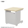 eデスク セミーオーダーデスク 特注 オフィスデスク パソコンデスク 薄い木目 幅65cm 奥行75cm 高さ70cm【受注生産品】