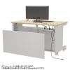 eデスク セミーオーダーデスク 特注 オフィスデスク パソコンデスク 薄い木目 幅65cm 奥行75cm 高さ70cm【受注生産品】