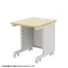 eデスク セミーオーダーデスク 特注 オフィスデスク パソコンデスク 薄い木目 幅65cm 奥行75cm 高さ70cm【受注生産品】