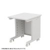 eデスク セミーオーダーデスク 特注 オフィスデスク パソコンデスク ホワイト 幅65cm 奥行80cm 高さ70cm【受注生産品】