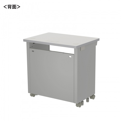 eデスク セミーオーダーデスク 特注 オフィスデスク パソコンデスク グレー 幅70cm 奥行50cm 高さ70cm【受注生産品】