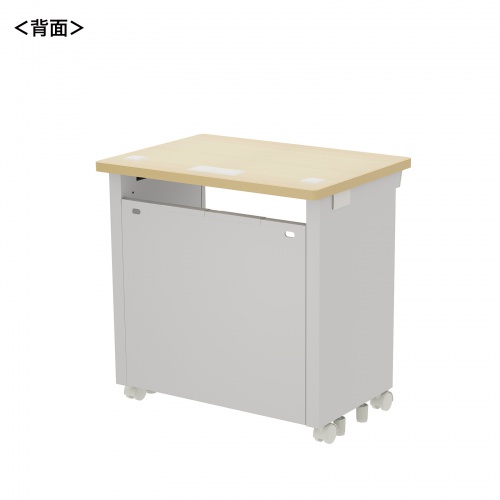 eデスク セミーオーダーデスク 特注 オフィスデスク パソコンデスク 薄い木目 幅70cm 奥行50cm 高さ70cm【受注生産品】