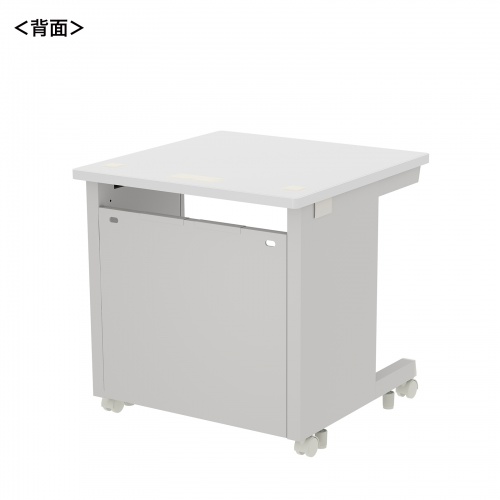 eデスク セミーオーダーデスク 特注 オフィスデスク パソコンデスク ホワイト 幅70cm 奥行70cm 高さ70cm