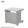 eデスク セミーオーダーデスク 特注 オフィスデスク パソコンデスク グレー 幅75cm 奥行65cm 高さ70cm【受注生産品】