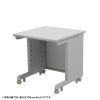 eデスク セミーオーダーデスク 特注 オフィスデスク パソコンデスク グレー 幅75cm 奥行65cm 高さ70cm【受注生産品】