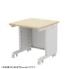 eデスク セミーオーダーデスク 特注 オフィスデスク パソコンデスク 薄い木目 幅75cm 奥行75cm 高さ70cm【受注生産品】